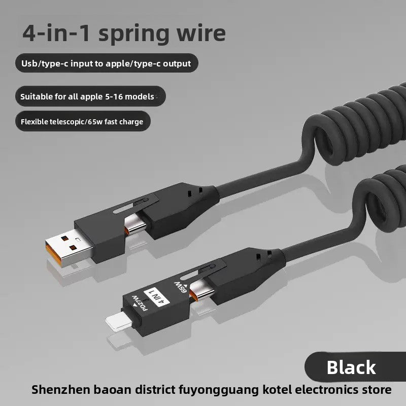 Mecha Style Dual USB + Dual Type-C Charger