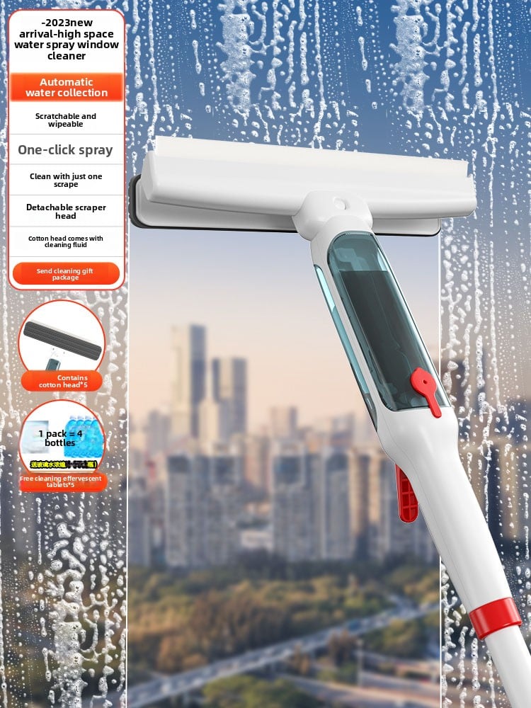 A household cleaning tool for cleaning glass
