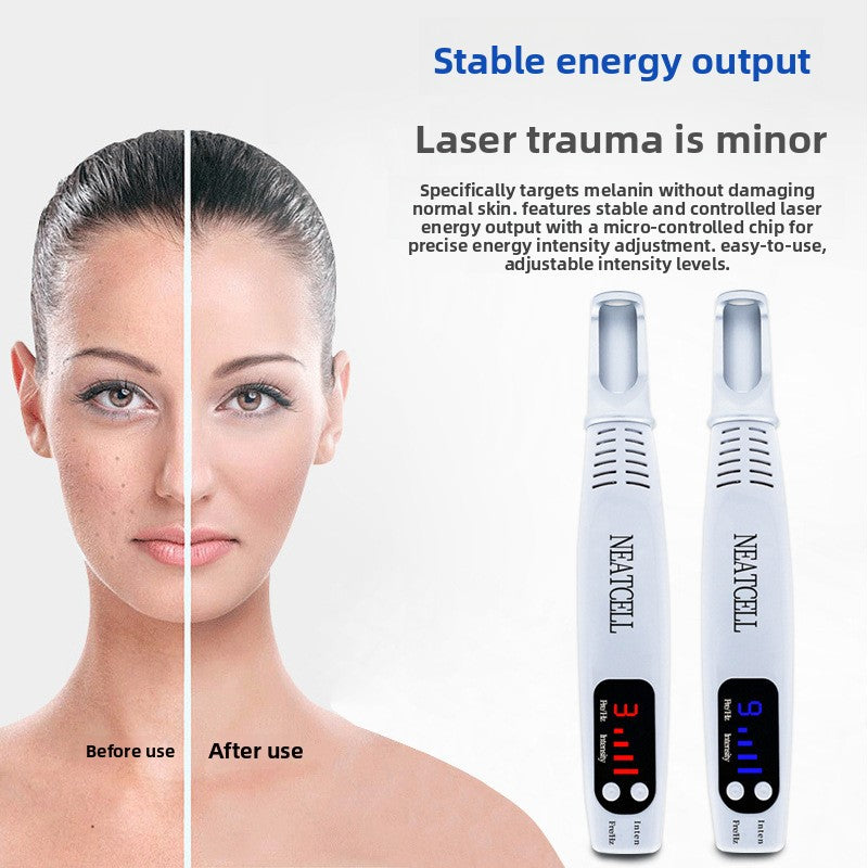 Rechargeable Laser Spot Removal Pen with Red & Blue Light