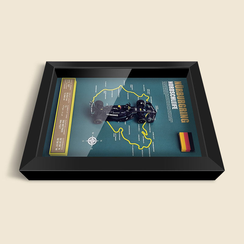 F1 Mercedes-Benz W14 Hamilton Track Scene Racing Model Study Club Decoration Hanging Painting