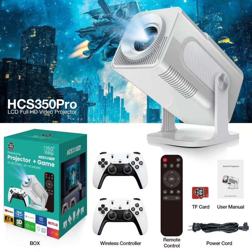 HCS350PRO Bluetooth Smart WiFi Portable Projector