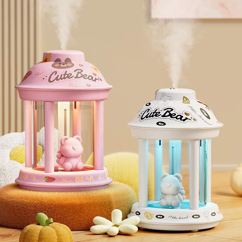 Mini USB Night Light Humidifier with Soft Glow