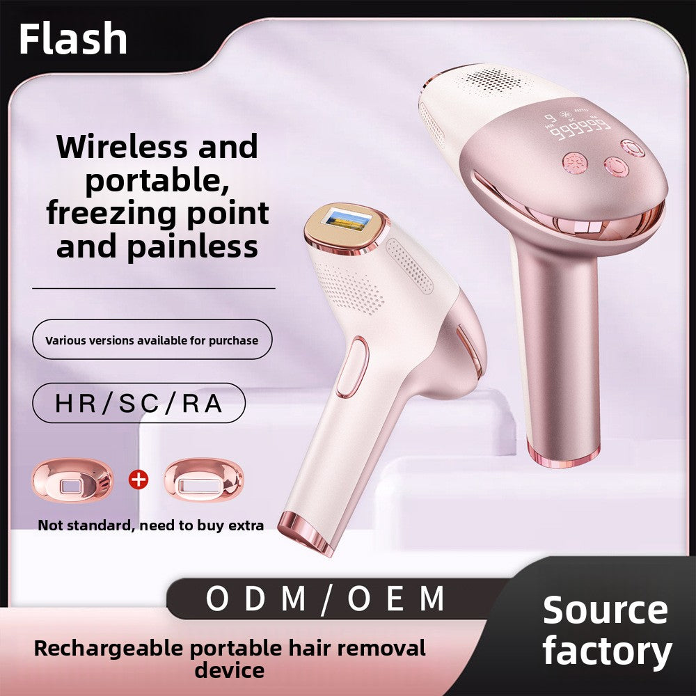 Home laser freezing point hair removal device