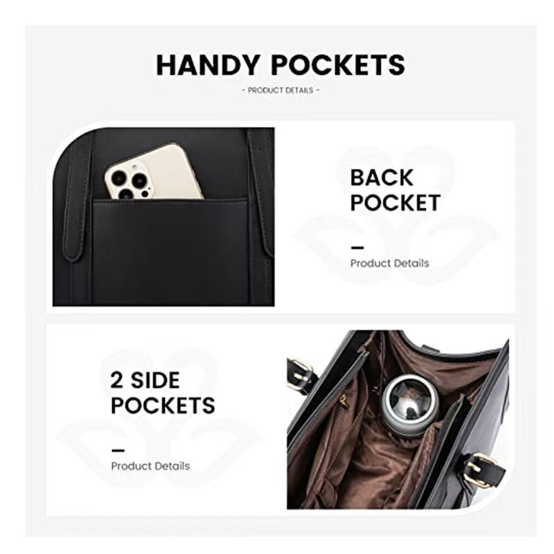Fashion PU Leather Laptop Shoulder Bag