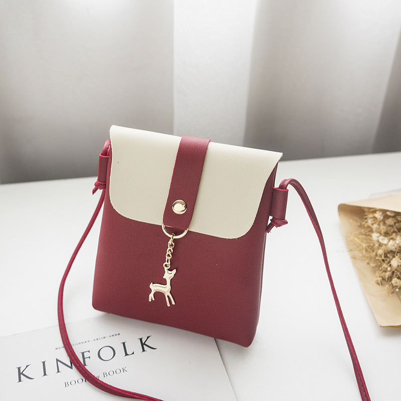 Coin Purse Summer Vertical Small Square Bag Fawn Shoulder Fancy Crossbody Bag Women's Small Bag Mini Mobile Phone Bag