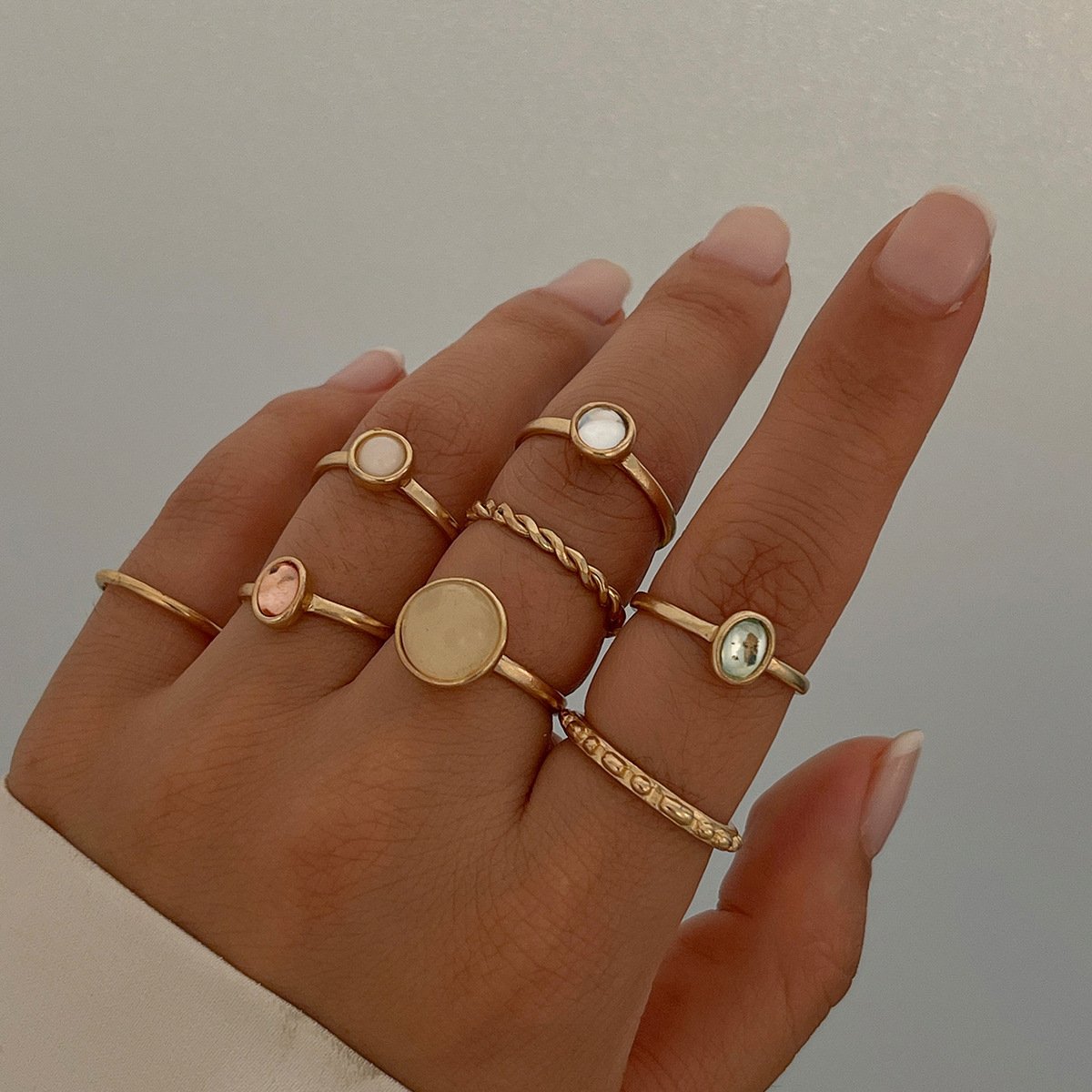 Joint ring with exaggerated opening set ring