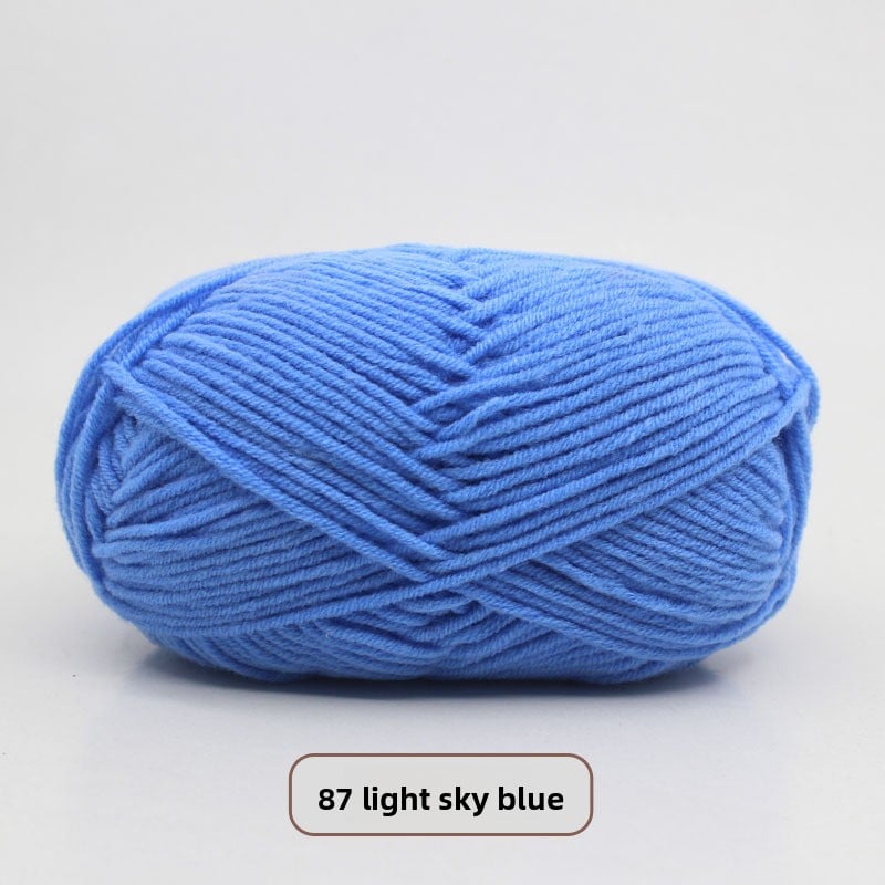 Five-Strand Milk Cotton Yarn for Knitting and DIY Crafts