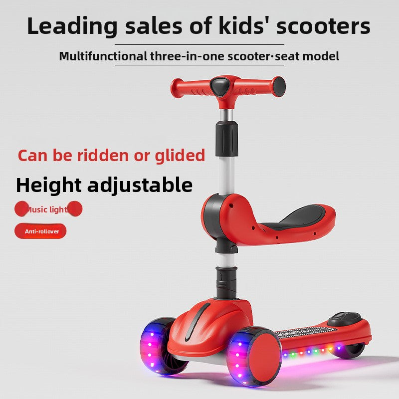 Children's three-in-one scooter