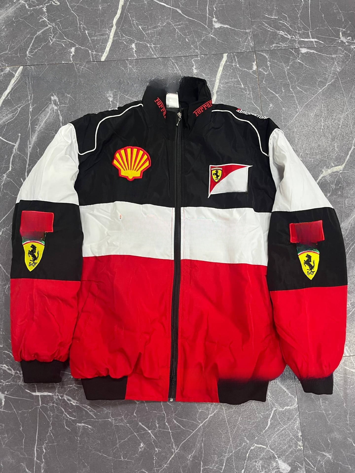 Embroidered racing jacket