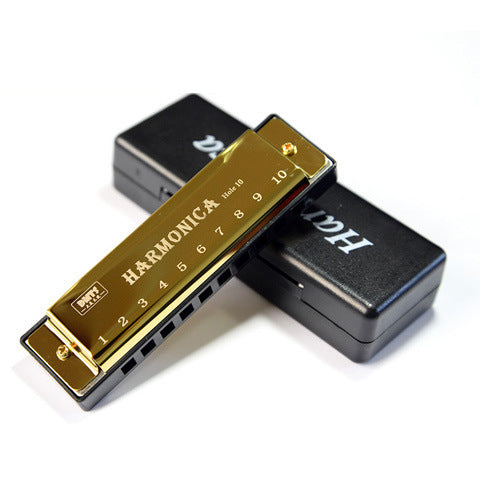 10-Hole Titanium Blues Harmonica for Kids Educational Music Toy