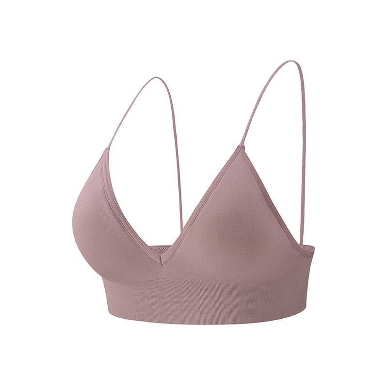 Women's Deep V Triangle Cup Wirefree Bra.
