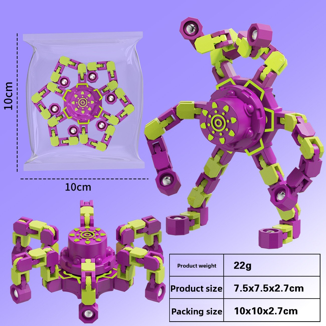 Flexible and Luminescent Gyroscope