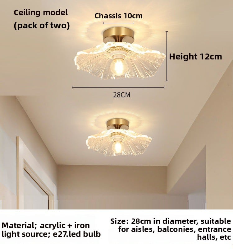 Lotus leaf led aisle light