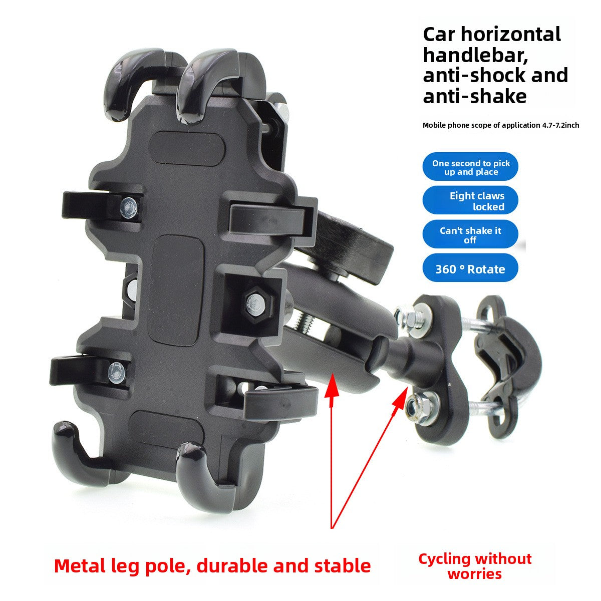 Electric vehicle shock-proof mobile phone holder
