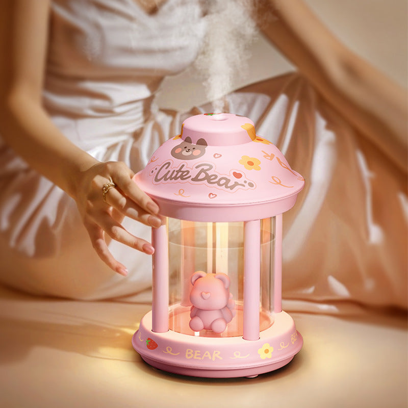 Mini USB Night Light Humidifier with Soft Glow
