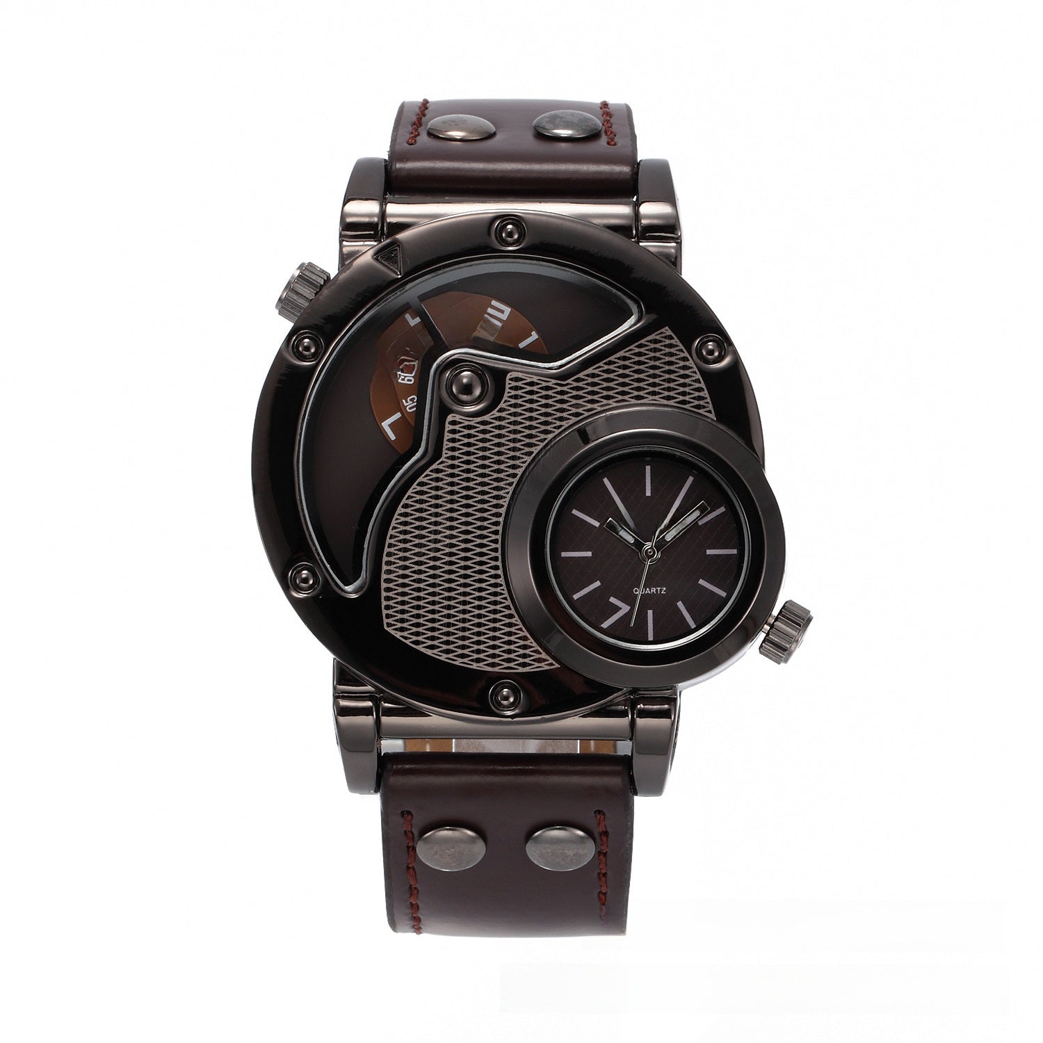 Fashion Men's Dual Time Zone Quartz Watch