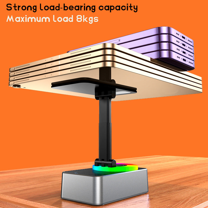 Bluetooth speaker phone holder is portable and foldable