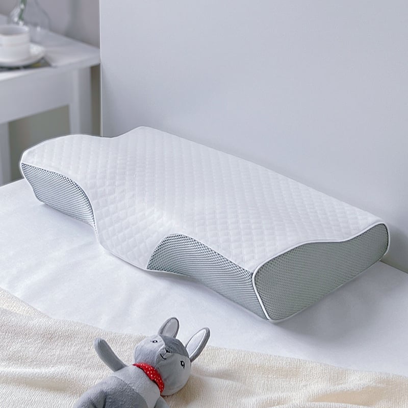 Neck protection and sleep aid latex pillow