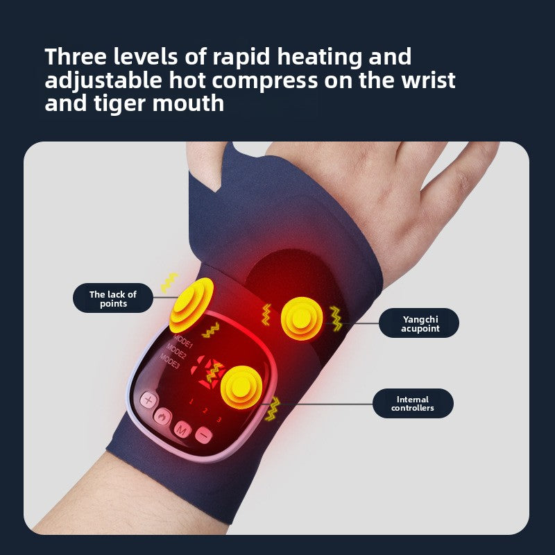 Adjustable EMS Wrist Massager with Heating