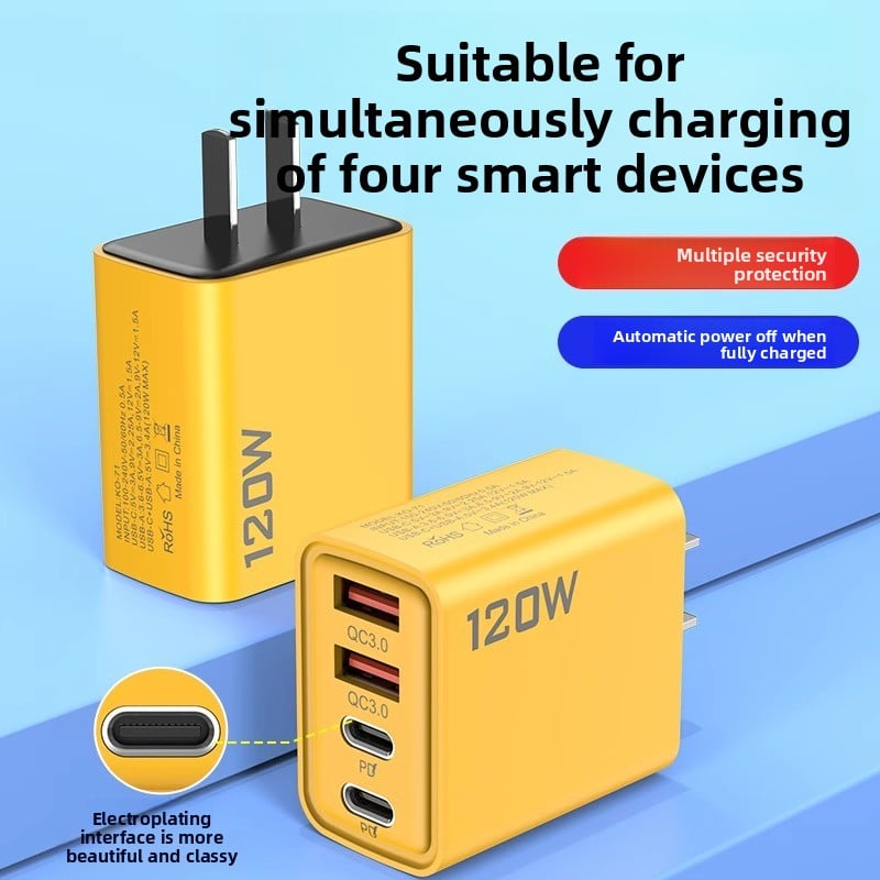 120W PD universal usb multi-port charger head