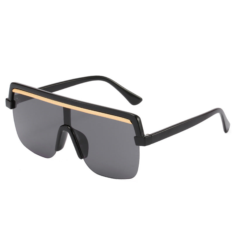 Large Frame One-Piece Sunglasses