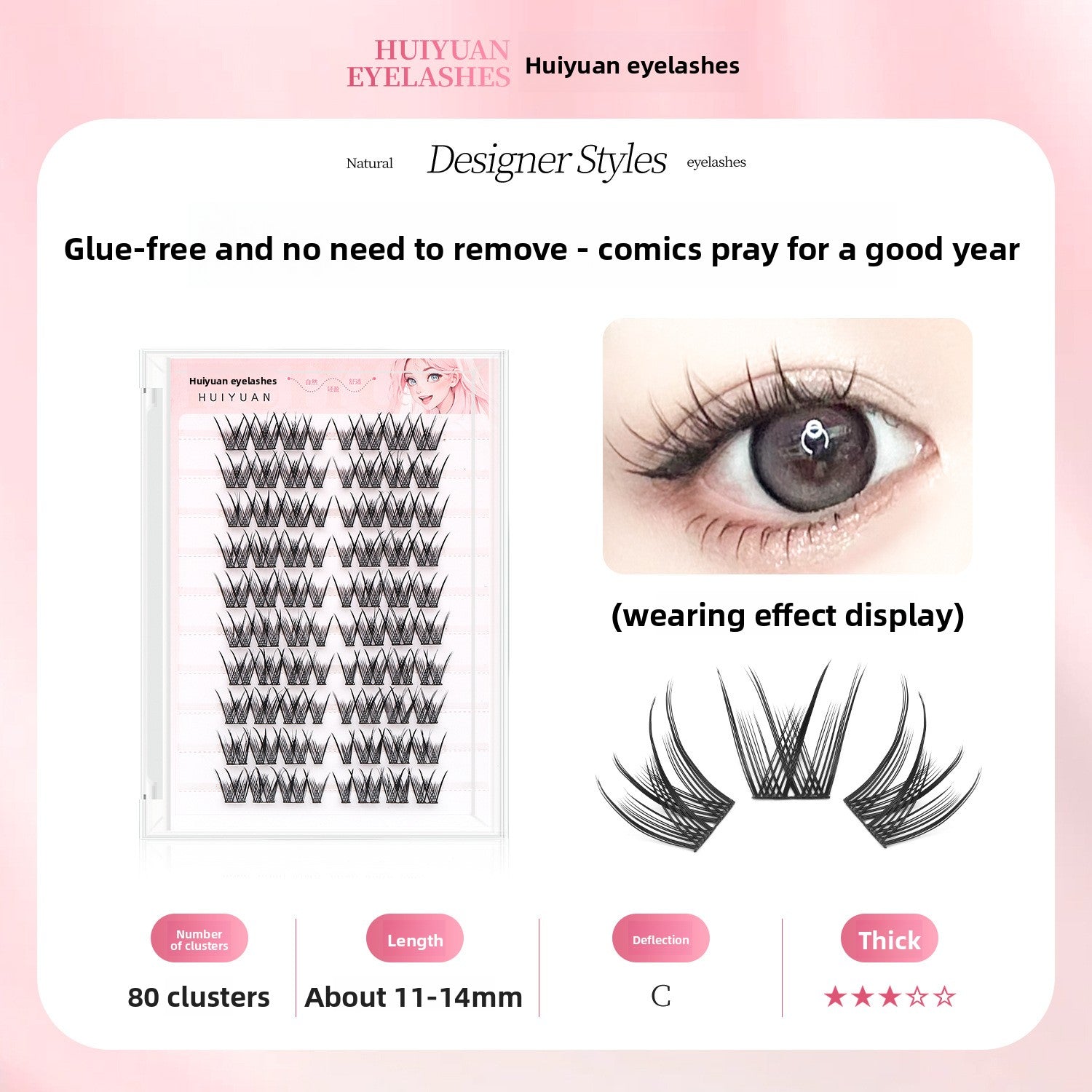 5D Glue-Free False Eyelashes