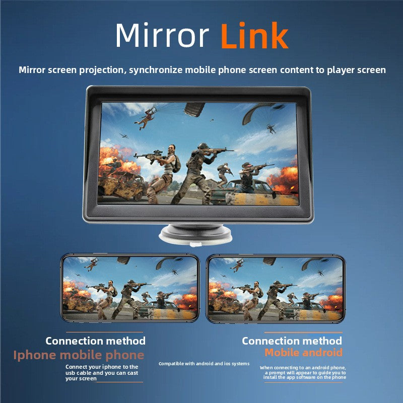 7-inch Portable Carplay Display