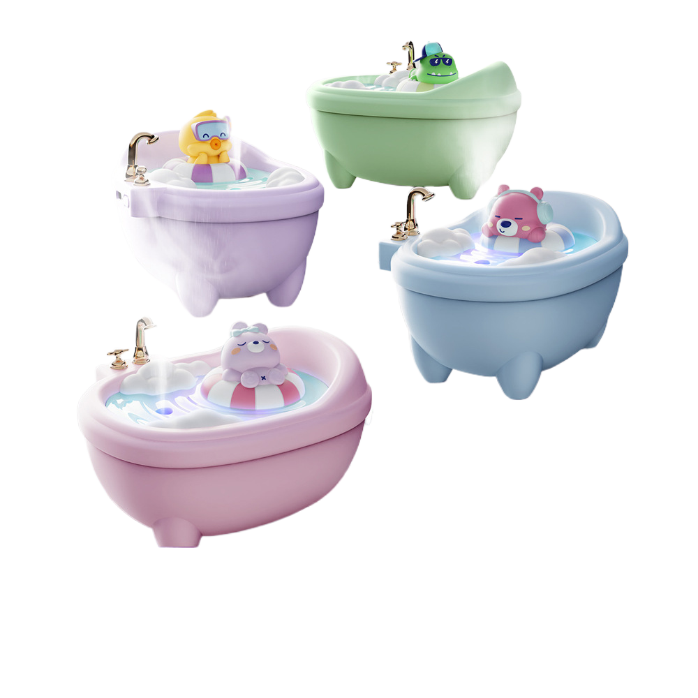 Cute Pet Bathtub USB Humidifier with Night Light