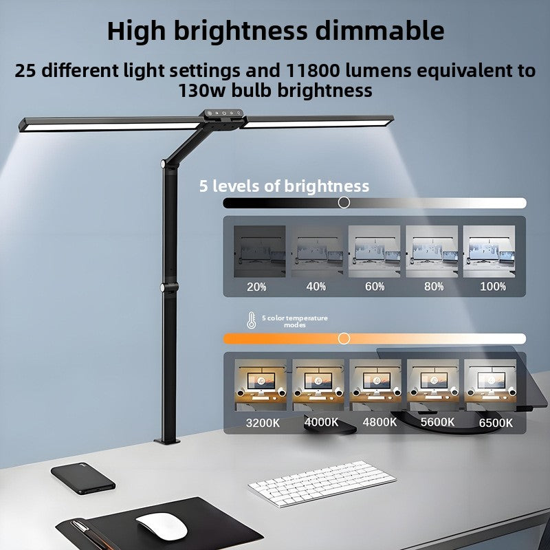Foldable Dual-Head LED Desk Lamp
