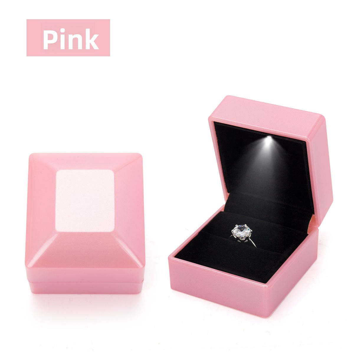 Led Light Jewelry Box Spray Paint High-End Jewelry Bracelet Box Ring Box Necklace Box Bracelet Jewelry Box