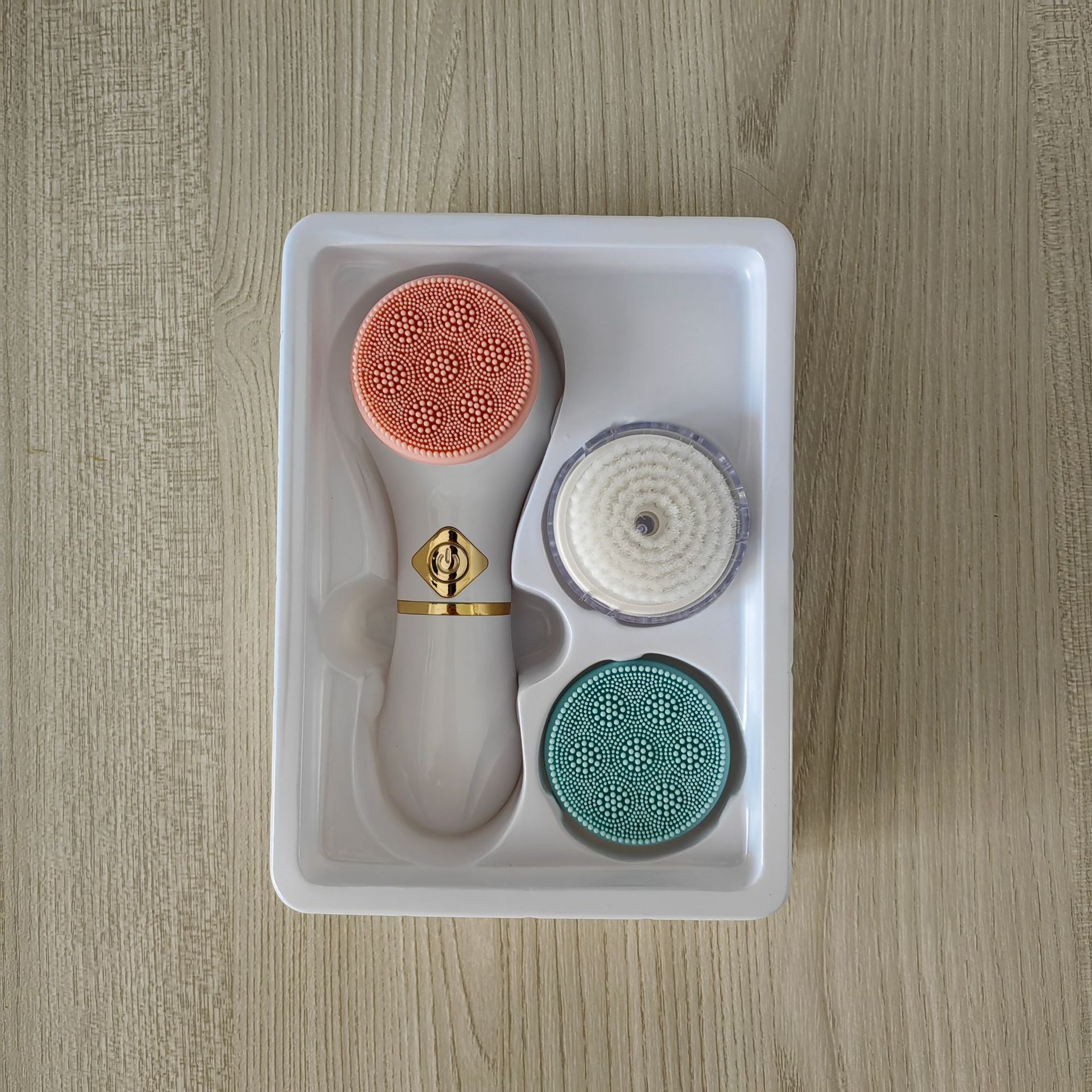 Electric Facial Cleansing Brush with Silicone Heads