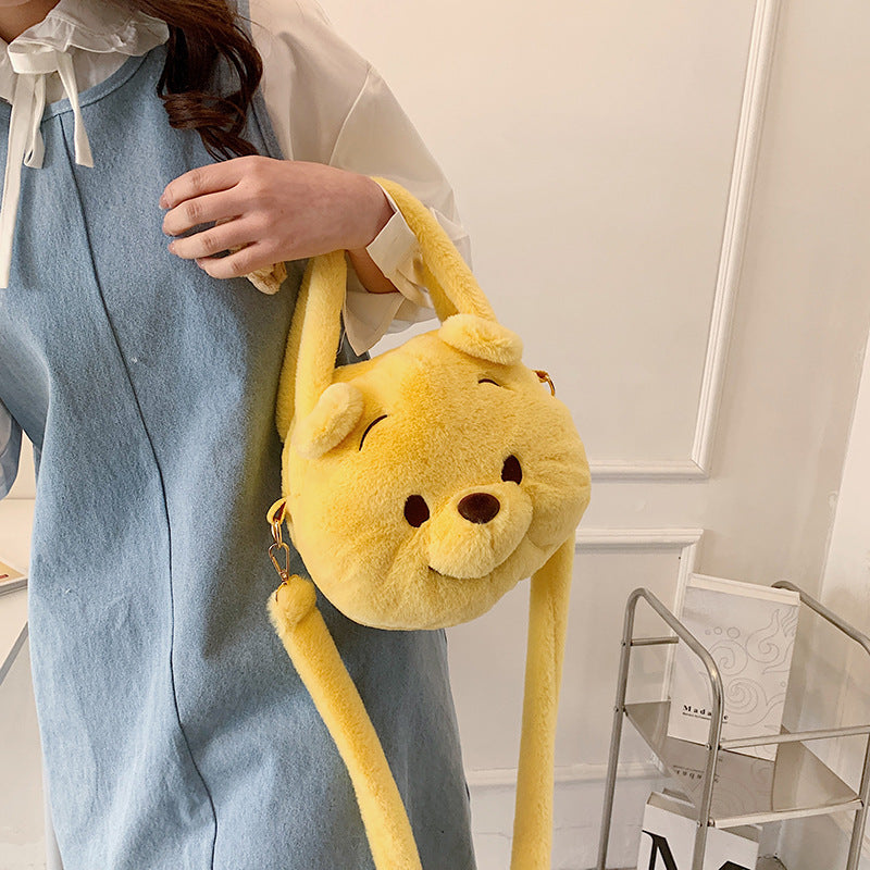 Cartoon Cute Bag Girl Plush Handheld Shoulder Bag