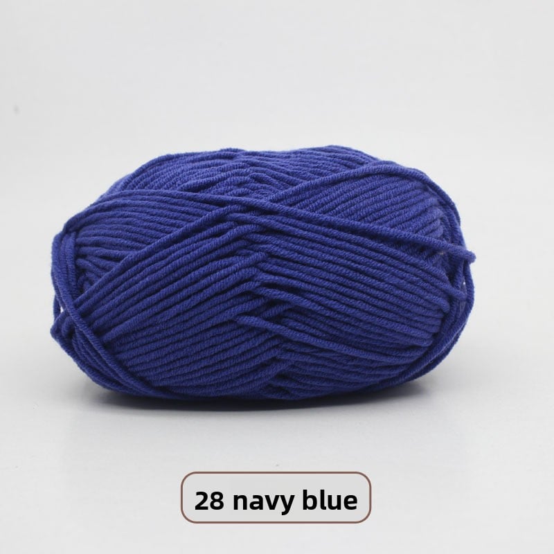Five-Strand Milk Cotton Yarn for Knitting and DIY Crafts