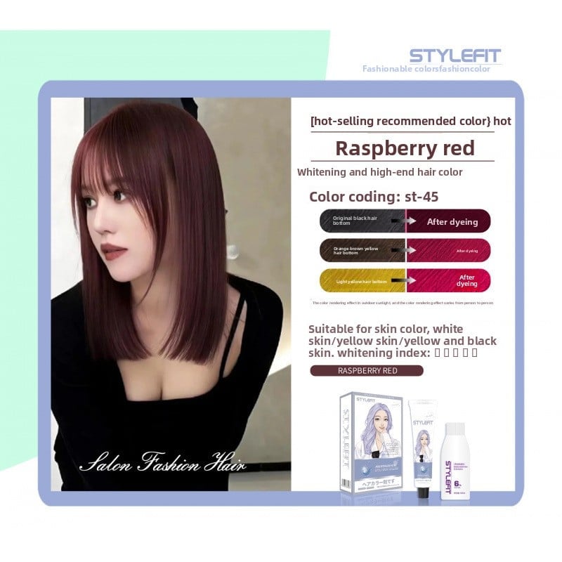 Ammonia-Free Plant-Based Hair Dye Cream for Gray Hair Coverage