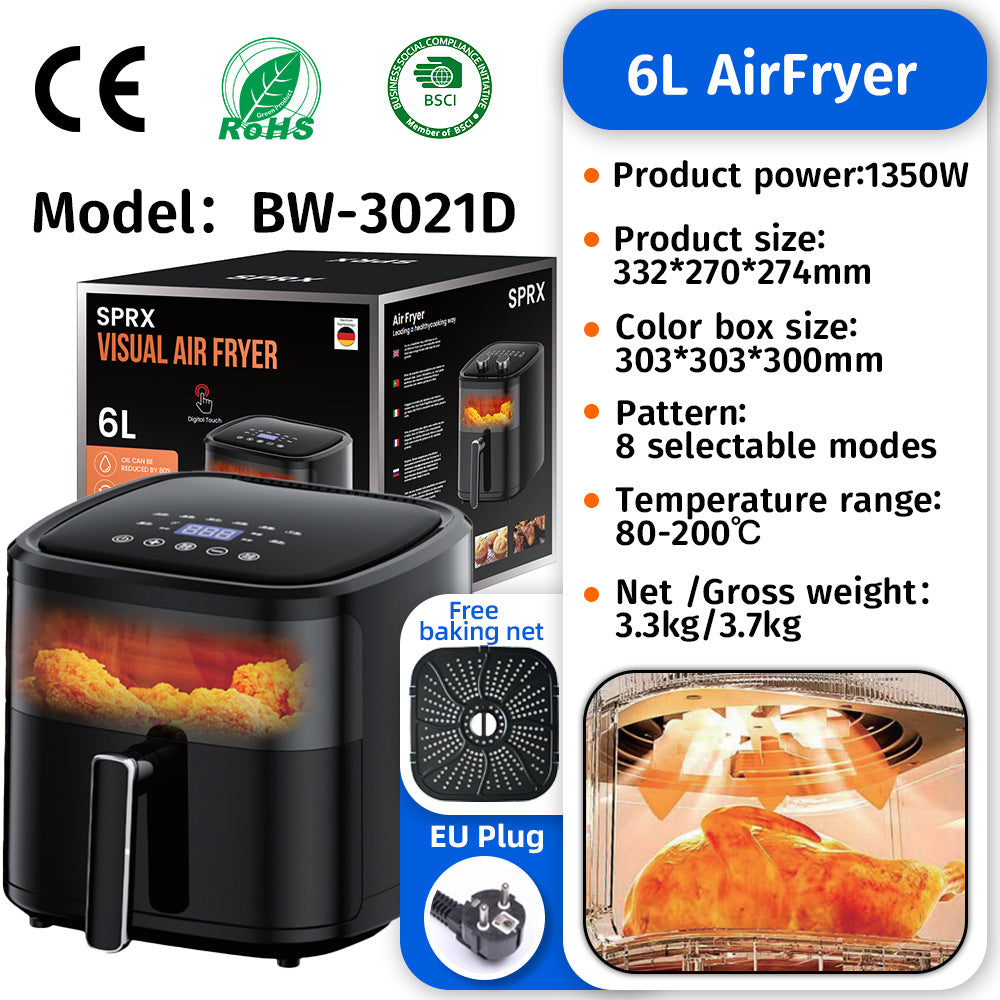Air Fryer Household Flip-Free Airfryer