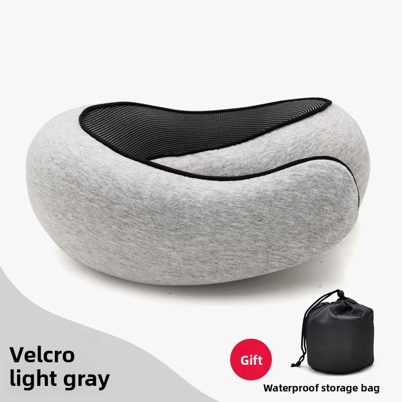 A U-shaped neck guard pillow that can be stored