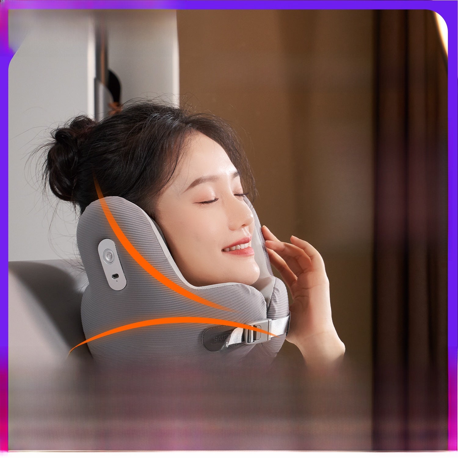Bluetooth Memory Foam Neck Pillow