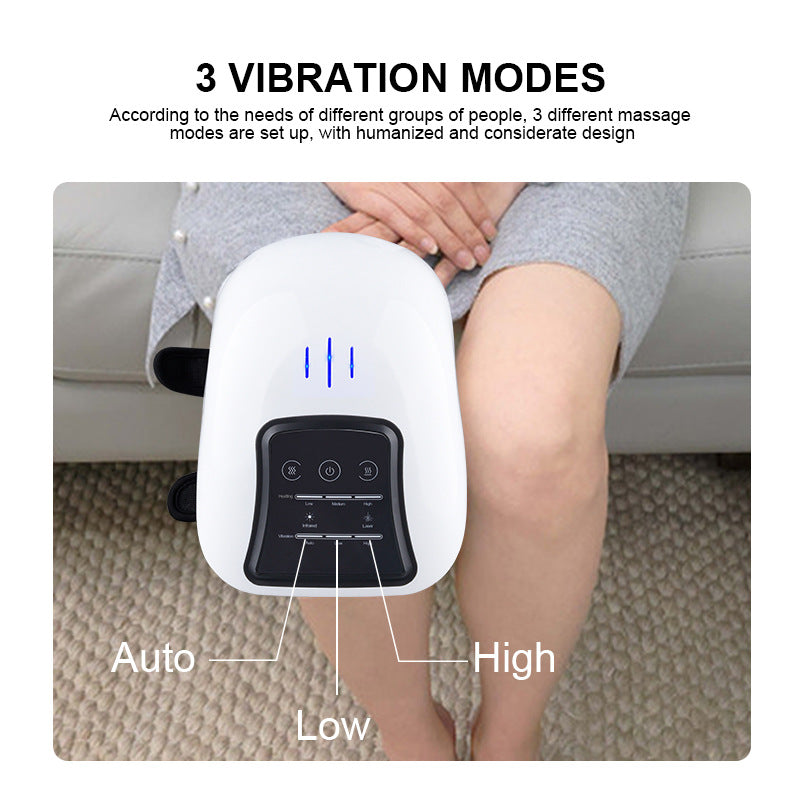 Rechargeable Knee Massager with Vibration and Heat Therapy