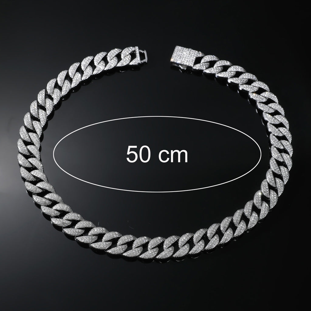 Hip-hop Full Diamond Cuban Chain Necklace