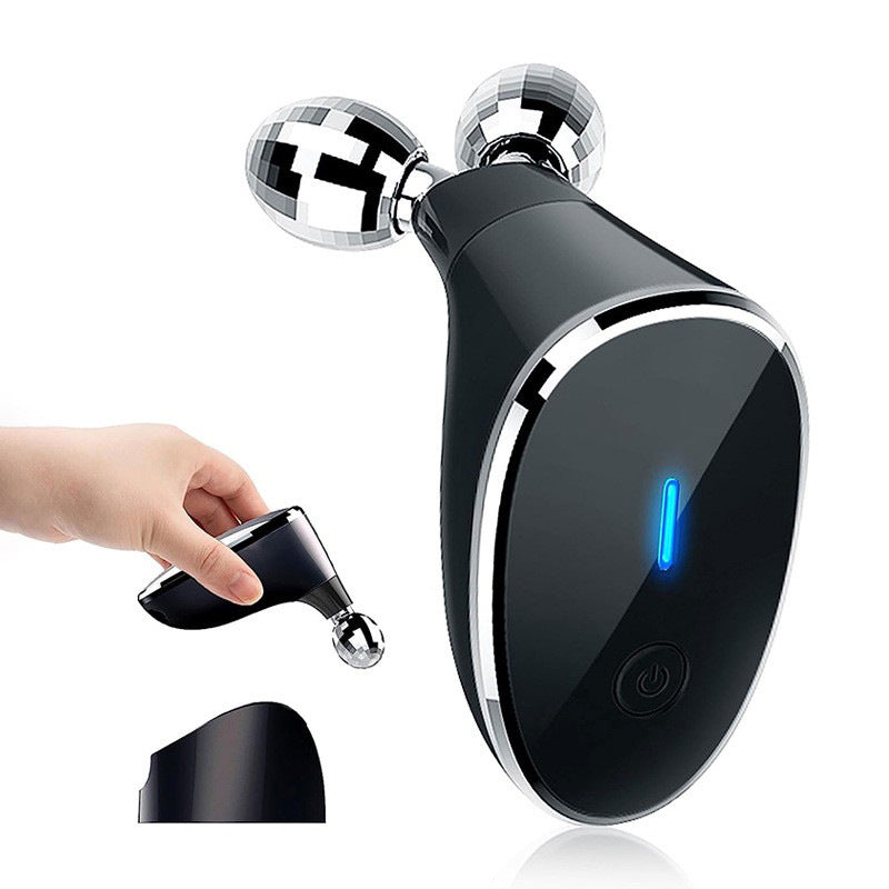Electric Dual-Ball Roller Facial Massager