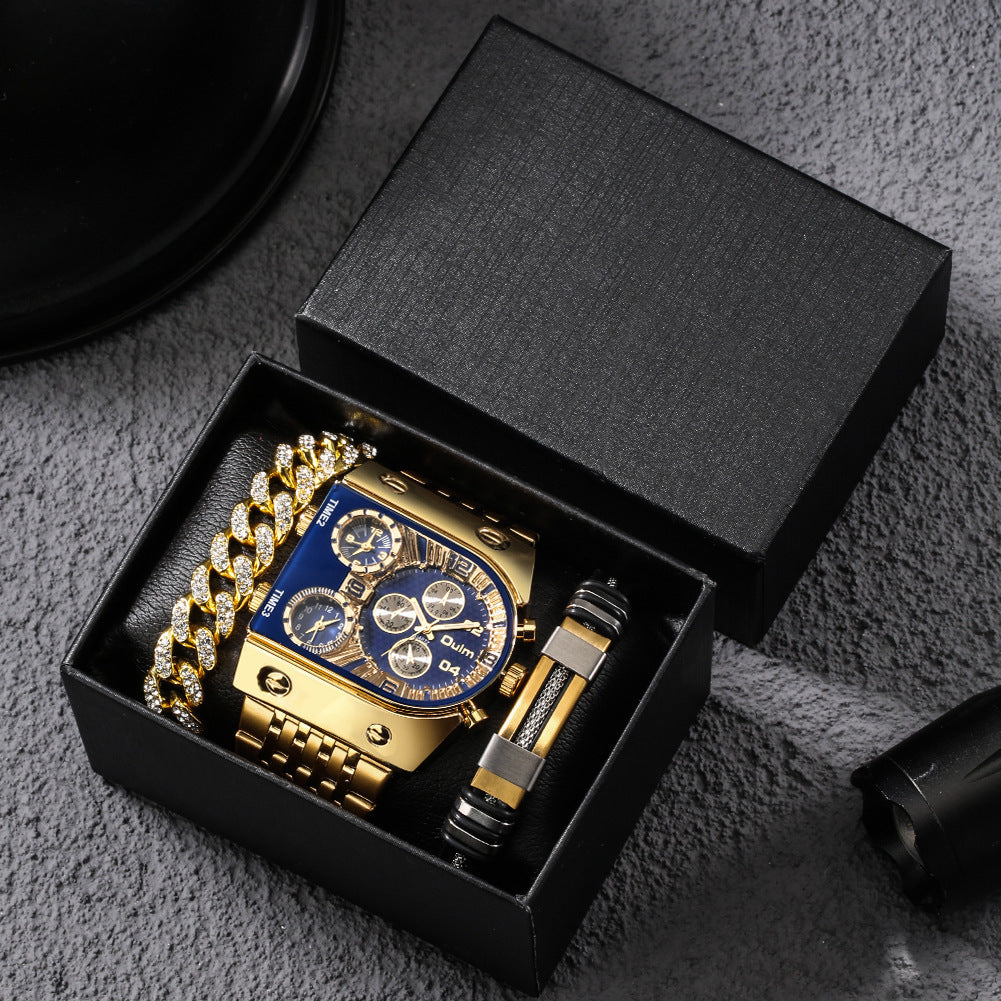 Eurum Multi-Time Zone Luminous Men's Quartz Watch