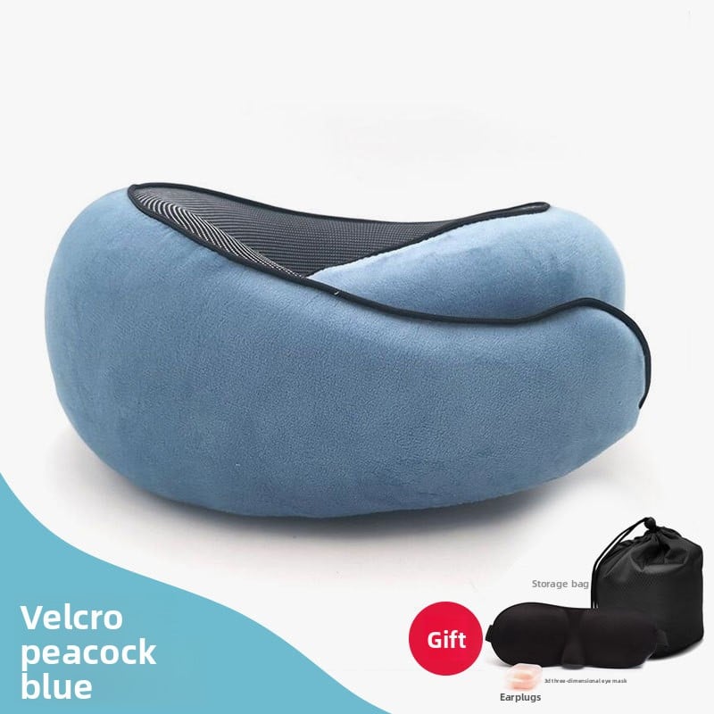 A U-shaped neck guard pillow that can be stored