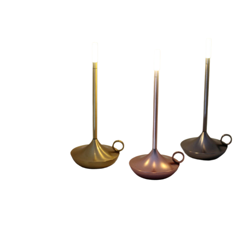 Aluminum Oxide Candle Light Rechargeable Table Lamp