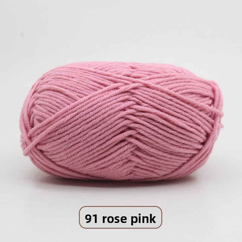 Five-Strand Milk Cotton Yarn for Knitting and DIY Crafts