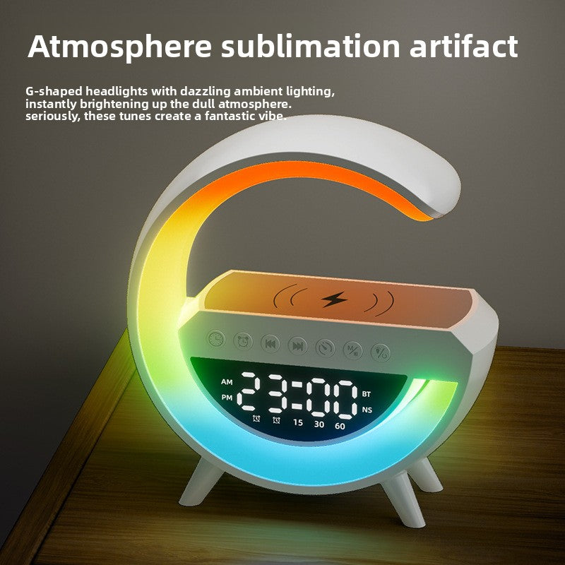 Wireless charging alarm clock ambient light