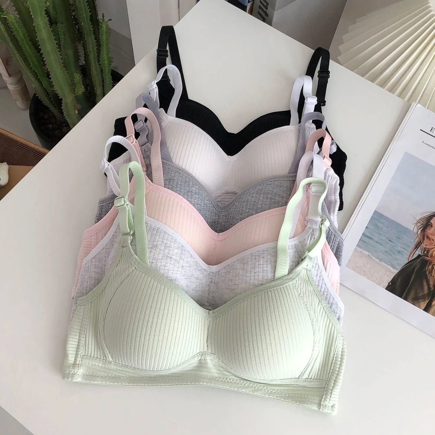 Pure cotton underwear bra