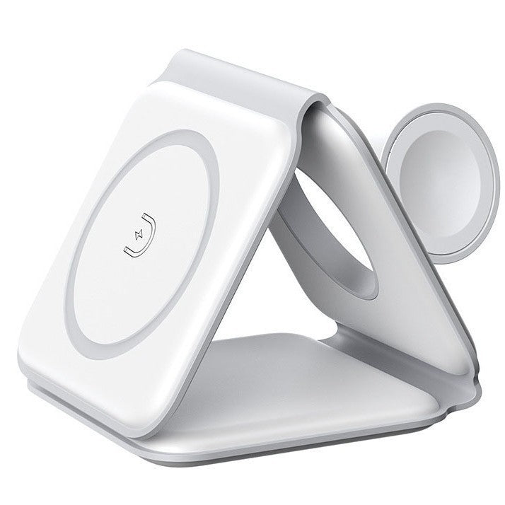 Magnetic three-in-one wireless charger