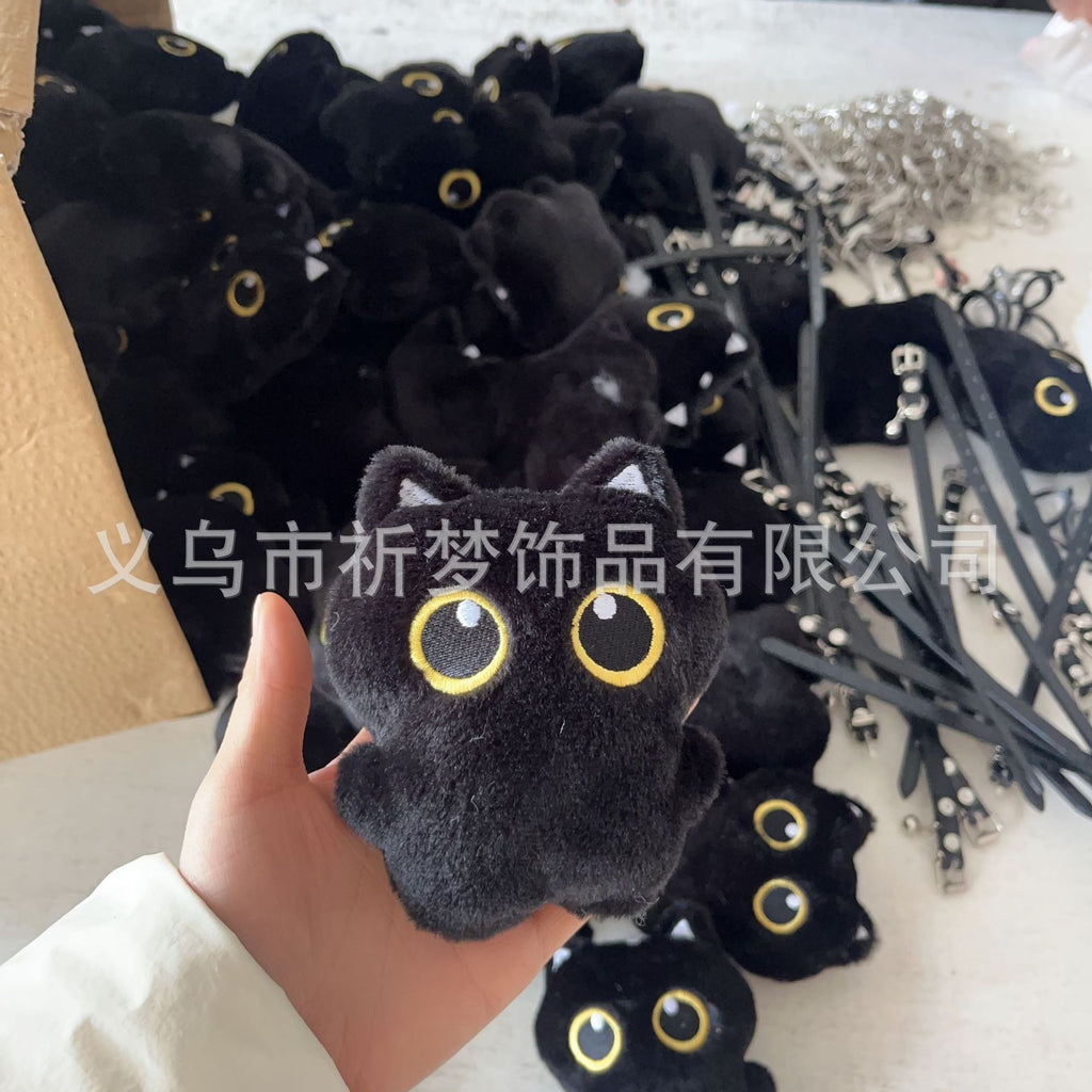 Black Cat Doll Plush Doll Pendant Cute Cat Baby Bag Pendant Couple Gift