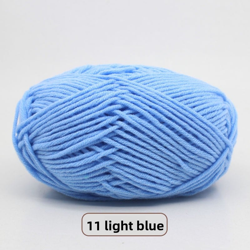 Five-Strand Milk Cotton Yarn for Knitting and DIY Crafts