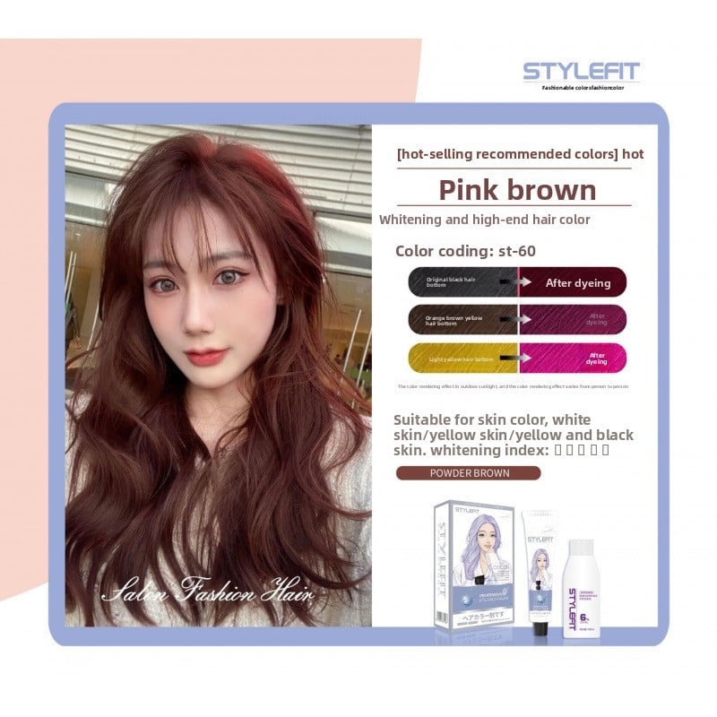Ammonia-Free Plant-Based Hair Dye Cream for Gray Hair Coverage